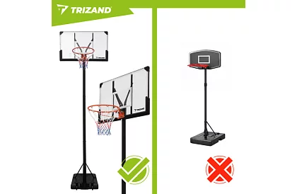 Kosz do koszykówki 135-305 cm - regulowany, wolnostojący