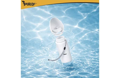 Składana butelka z misą - podróżna butelka na wodę 550 ml