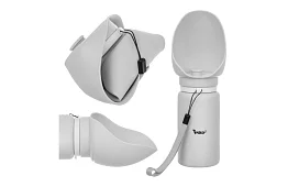 Składana butelka z misą - podróżna butelka na wodę 550 ml