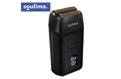 Maszynka do golenia z wyświetlaczem LED - USB-C, 2 folię, 2 ostrza, etui