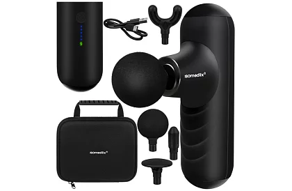 Kompaktowy pistolet do masażu 5 trybów - Ładowalny 2 x 2500 mAh