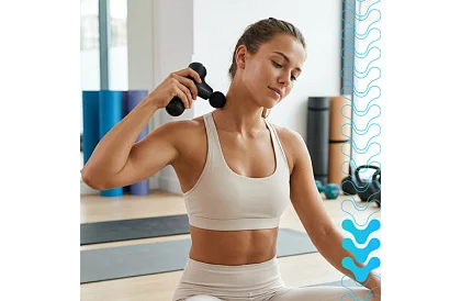 Kompaktowy pistolet do masażu 5 trybów - Ładowalny 2 x 2500 mAh