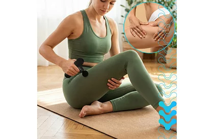 Kompaktowy pistolet do masażu 5 trybów - Ładowalny 2 x 2500 mAh