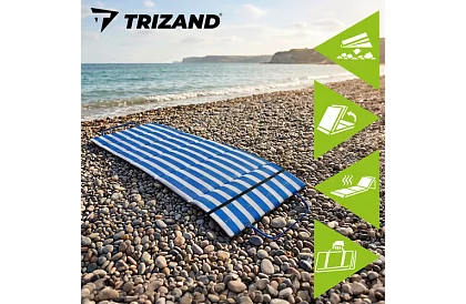 Matowa plażowa mata składana 192 × 66 cm