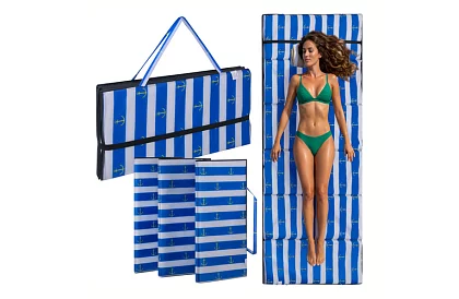 Matowa plażowa mata składana 192 × 66 cm