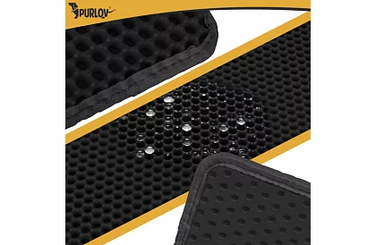 Podkład pod kocią toaletę zatrzymujący zanieczyszczenia 75 x 55 cm - czarny