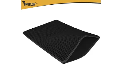 Podkład pod kocią toaletę zatrzymujący zanieczyszczenia 75 x 55 cm - czarny