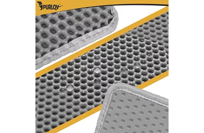 Podkład pod kocią toaletę zatrzymujący zanieczyszczenia 60 x 45 cm – szary