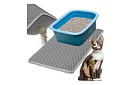 Podkład pod kocią toaletę zatrzymujący zanieczyszczenia 60 x 45 cm – szary