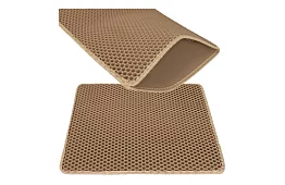 Podkład pod kocią toaletę zatrzymujący zanieczyszczenia 60 x 45 cm – beżowy