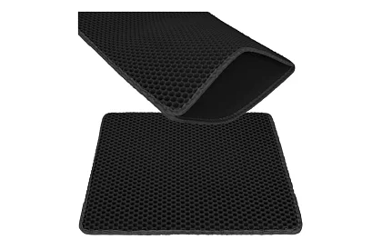 Podkład pod kocią toaletę zatrzymujący zanieczyszczenia 60 x 45 cm – czarny