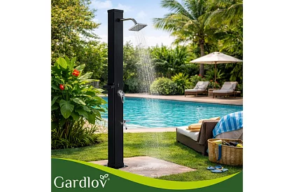 Solarny prysznic ogrodowy 35 litrów + akcesoria