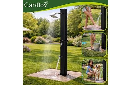 Solarny prysznic ogrodowy 35 litrów + akcesoria