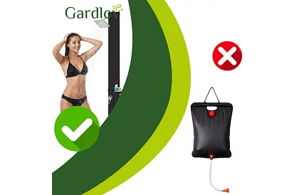 Solarny prysznic ogrodowy 35 litrów + akcesoria