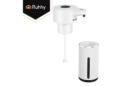 Bezdotykowy automatyczny dozownik mydła LCD 420 ml - biały