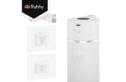 Bezdotykowy automatyczny dozownik mydła LCD 420 ml - biały