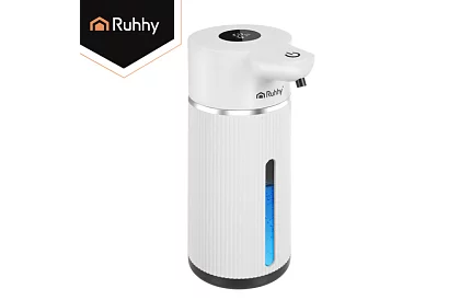 Bezdotykowy automatyczny dozownik mydła LCD 420 ml - biały