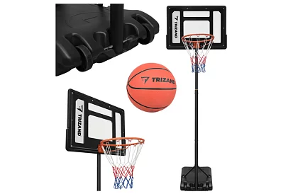 Kosz do koszykówki 150-259 cm + piłka - regulowany, wolnostojący