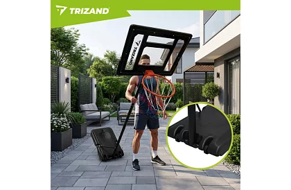 Kosz do koszykówki 150-259 cm + piłka - regulowany, wolnostojący