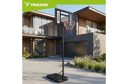 Kosz do koszykówki 150-259 cm + piłka - regulowany, wolnostojący