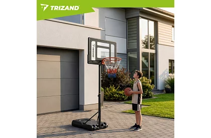 Kosz do koszykówki 150-259 cm + piłka - regulowany, wolnostojący