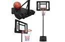 Kosz do koszykówki 150-259 cm + piłka - regulowany, wolnostojący