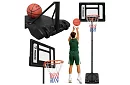 Kosz do koszykówki 150-259 cm + piłka - regulowany, wolnostojący