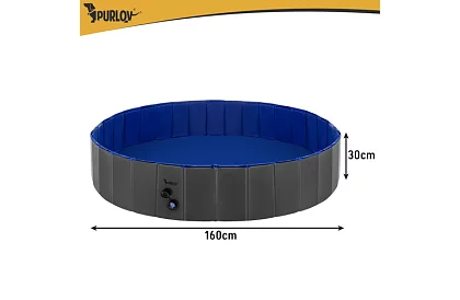 Basen składany dla psa 600 l - 160 x 30 cm