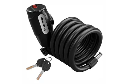 Zamek stalowy na rower 150 cm, lina o grubości 12 mm