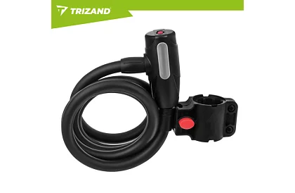 Zamek stalowy na rower 150 cm, lina o grubości 12 mm