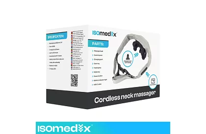 Bezprzewodowy masażer na szyję z podgrzewaniem - Shiatsu 22,2 W