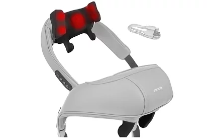 Bezprzewodowy masażer na szyję z podgrzewaniem - Shiatsu 22,2 W