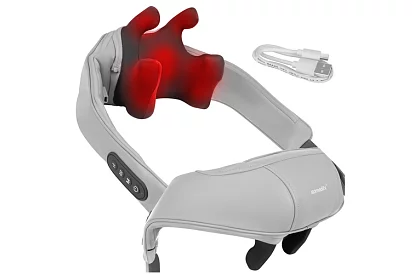 Bezprzewodowy masażer na szyję z podgrzewaniem - Shiatsu 22,2 W