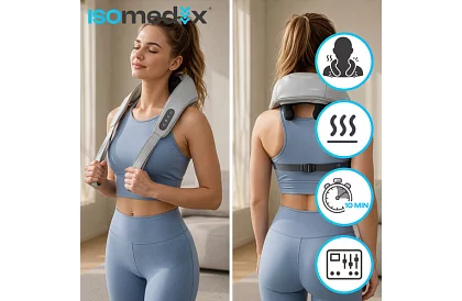 Bezprzewodowy masażer na szyję z podgrzewaniem - Shiatsu 22,2 W