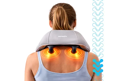 Bezprzewodowy masażer na szyję z podgrzewaniem - Shiatsu 22,2 W