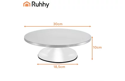 Obrotna metalowa podstawka - talerz na ciasta 30 cm