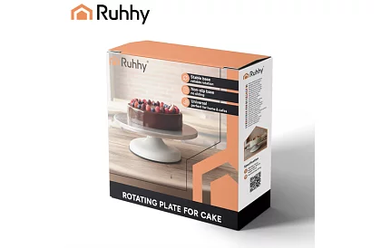 Obrotna metalowa podstawka - talerz na ciasta 30 cm