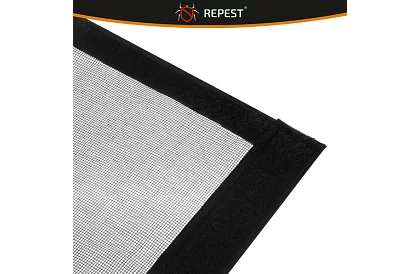 Siatka magnetyczna do drzwi 100 x 210 cm - czarna moskitiera na drzwi