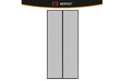 Siatka magnetyczna do drzwi 100 x 210 cm - czarna moskitiera na drzwi