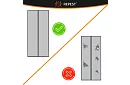 Siatka magnetyczna do drzwi 100 x 210 cm - czarna moskitiera na drzwi