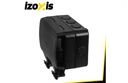 Wodoodporna zewnętrzna podwójna gniazdko z klapką - IP66, 230V, 16A