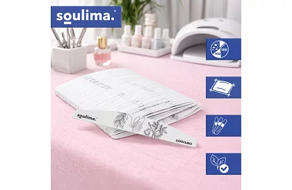 Twardy pilnik do paznokci 100/180 - Zestaw 100 sztuk