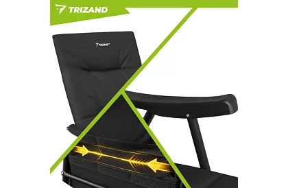 Składane krzesło kempingowe z podłokietnikami -  2 sztuki