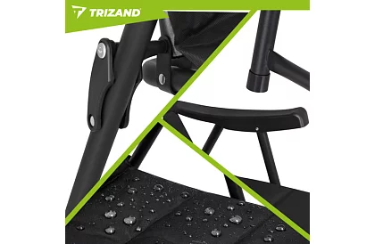 Składane krzesło kempingowe z podłokietnikami -  2 sztuki