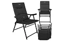 Składane krzesło kempingowe z podłokietnikami -  2 sztuki
