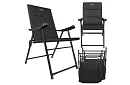 Składane krzesło kempingowe z podłokietnikami -  2 sztuki
