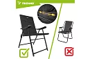 Składane krzesło kempingowe z podłokietnikami -  2 sztuki