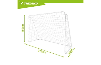 Metalowa bramka do piłki nożnej 213x150x90 cm