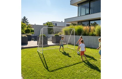 Metalowa bramka do piłki nożnej 213x150x90 cm