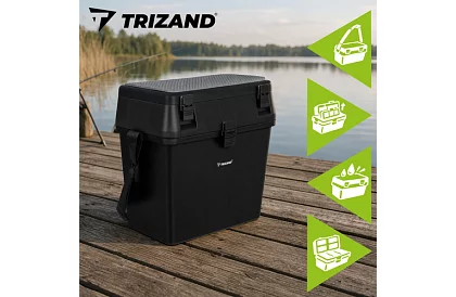 Skrzynka wędkarska 2 w 1 – 38 × 34 × 21 cm organizer i krzesło